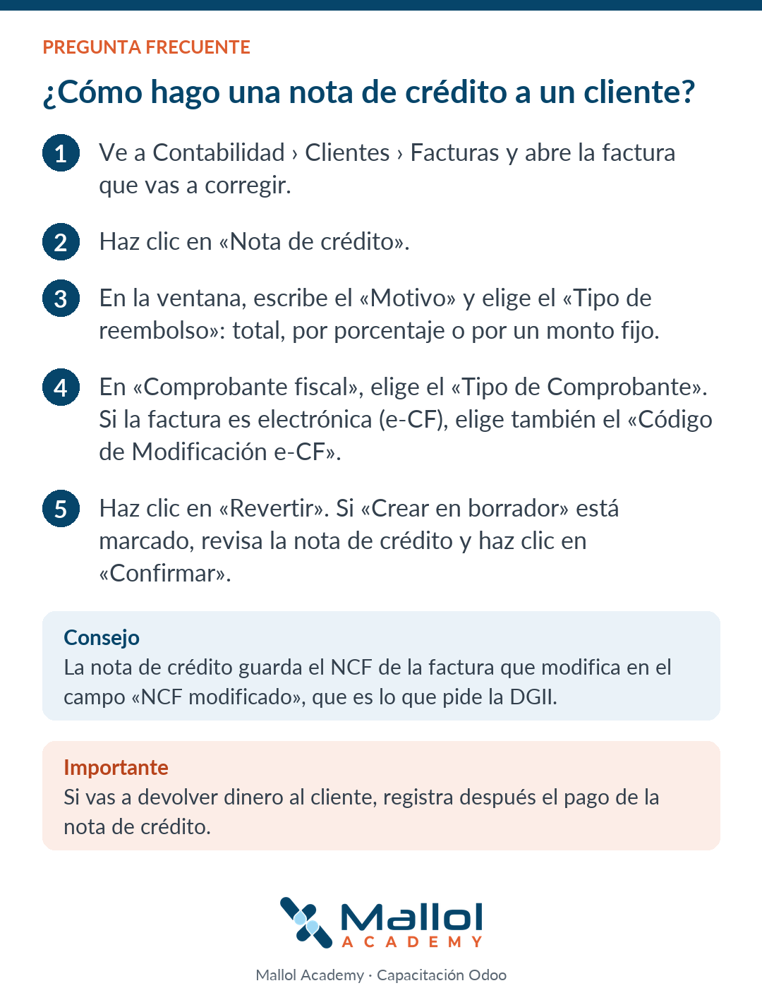 ¿Cómo hago una nota de crédito a un cliente?