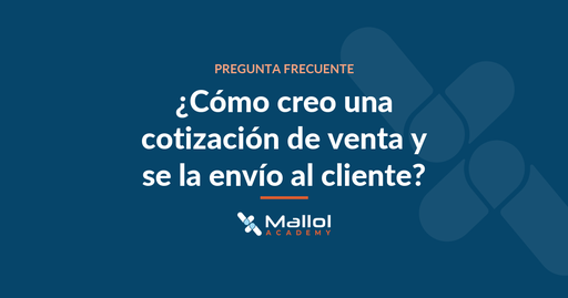 ¿Cómo creo una cotización de venta y se la envío al cliente?
